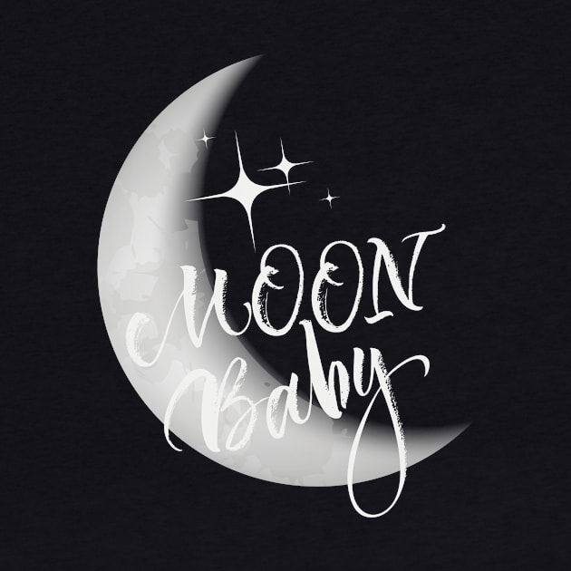 MOON BABY LUNAR TSHIRT DESIGN by Chameleon Living